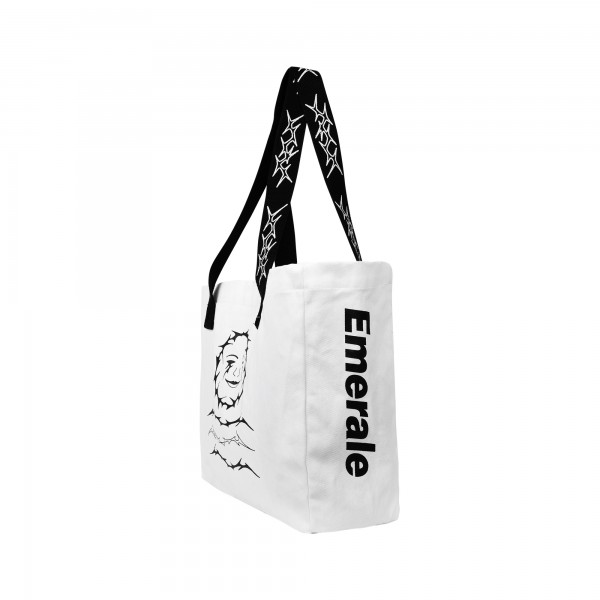 EMERALE + STEVE MARLON TOTE BAG WHITE | EMERALE