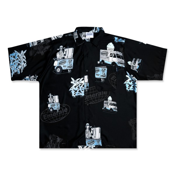 ICE COLD BLUE SHIRT BLACK | EMERALE