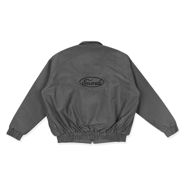 SCRIPT TRACK JACKET GREY | EMERALE