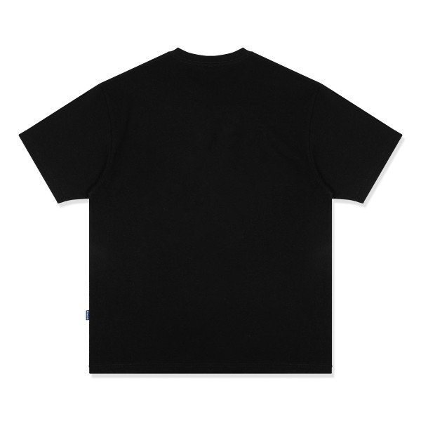 SCRIPT TRACK T-SHIRT BLACK | EMERALE